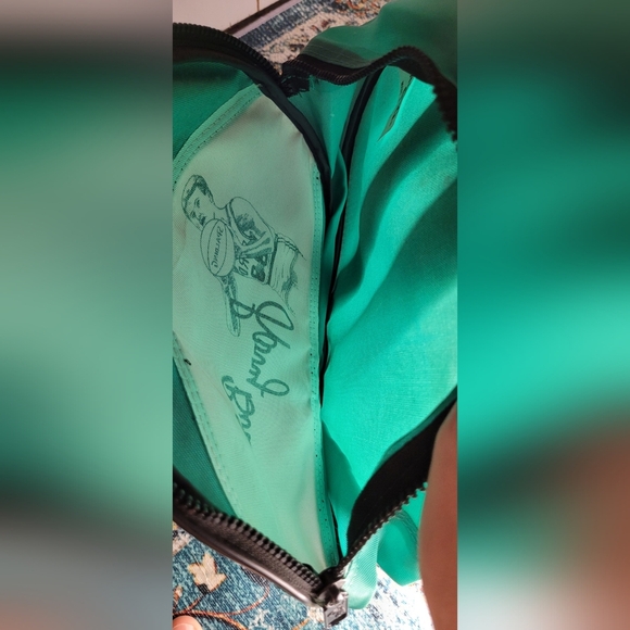 Vintage Larry Bird Spalding Backpack Green Bag NBA Boston Celtics Playoffs - Picture 5 of 6